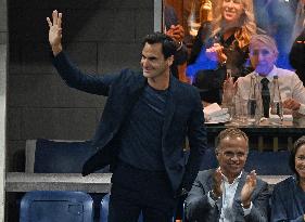 Roger Federer At US Open - NYC