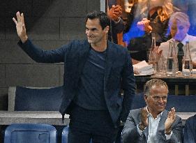 Roger Federer At US Open - NYC