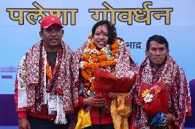 Nepali Paralympics Medal Winner Gets Rousing Welcome Back Home