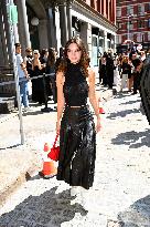 NYFW - Emily Ratajkowski Outside Proenza Schouler