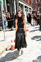 NYFW - Emily Ratajkowski Outside Proenza Schouler