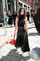 NYFW - Emily Ratajkowski Outside Proenza Schouler