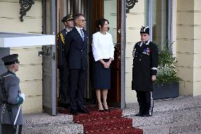 Emir of Qatar, Sheikh Tamim bin Hamad al-Thani during official state visit to Finland