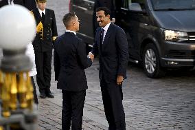 Emir of Qatar, Sheikh Tamim bin Hamad al-Thani during official state visit to Finland