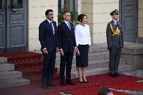 Emir of Qatar, Sheikh Tamim bin Hamad al-Thani during official state visit to Finland