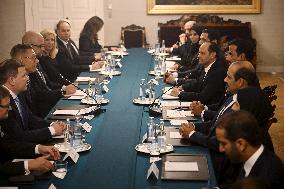 Emir of Qatar, Sheikh Tamim bin Hamad al-Thani during official state visit to Finland