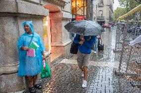 September Starts Rainy In Barcelona.