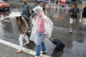 September Starts Rainy In Barcelona.