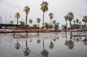 September Starts Rainy In Barcelona.