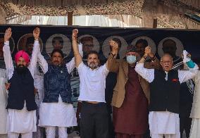 Leader Of The Opposition In Lok Sabha Rahul Gandhi Attends Election Rally In Dooru Anantnag