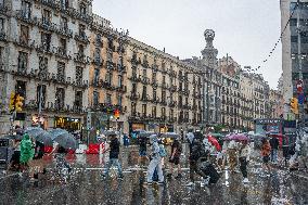 September Starts Rainy In Barcelona.