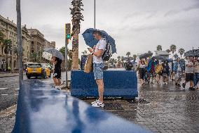 September Starts Rainy In Barcelona.