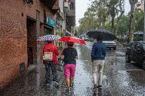 September Starts Rainy In Barcelona.