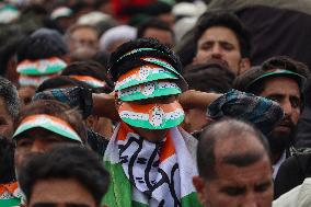 Leader Of The Opposition In Lok Sabha Rahul Gandhi Attends Election Rally In Dooru Anantnag