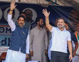 Leader Of The Opposition In Lok Sabha Rahul Gandhi Attends Election Rally In Dooru Anantnag