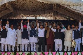 Leader Of The Opposition In Lok Sabha Rahul Gandhi Attends Election Rally In Dooru Anantnag