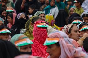 Leader Of The Opposition In Lok Sabha Rahul Gandhi Attends Election Rally In Dooru Anantnag