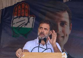 Leader Of The Opposition In Lok Sabha Rahul Gandhi Attends Election Rally In Dooru Anantnag