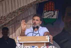 Leader Of The Opposition In Lok Sabha Rahul Gandhi Attends Election Rally In Dooru Anantnag