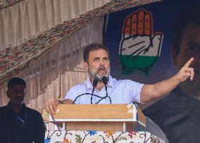 Leader Of The Opposition In Lok Sabha Rahul Gandhi Attends Election Rally In Dooru Anantnag