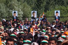 Leader Of The Opposition In Lok Sabha Rahul Gandhi Attends Election Rally In Dooru Anantnag