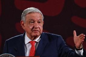 Andres Manuel Lopez Obrador Briefing