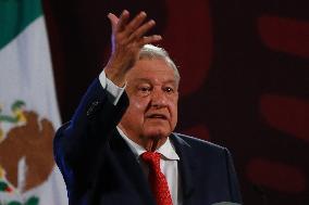 Andres Manuel Lopez Obrador Briefing