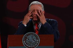 Andres Manuel Lopez Obrador Briefing