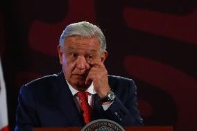 Andres Manuel Lopez Obrador Briefing