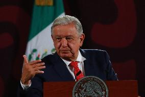 Andres Manuel Lopez Obrador Briefing