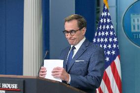 DC: Sec Jean Pierre and Security Advisor Kirby hold a White House press briefing