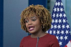 DC: Sec Jean Pierre and Security Advisor Kirby hold a White House press briefing