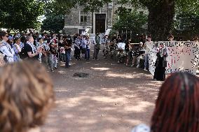 Pro-Palestine Demonstration At Georgetown University