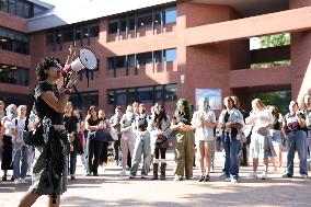 Pro-Palestine Demonstration At Georgetown University