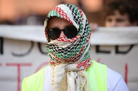 Pro-Palestine Demonstration At Georgetown University