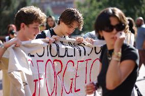 Pro-Palestine Demonstration At Georgetown University