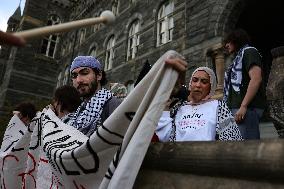 Pro-Palestine Demonstration At Georgetown University