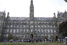 Pro-Palestine Demonstration At Georgetown University