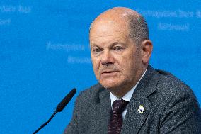 Federal Chancellor Of The Federal Republic Of Germany Olaf Scholz At The European Council