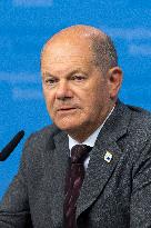 Federal Chancellor Of The Federal Republic Of Germany Olaf Scholz At The European Council