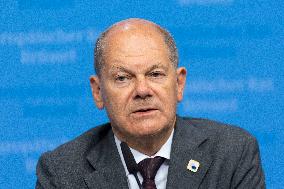 Federal Chancellor Of The Federal Republic Of Germany Olaf Scholz At The European Council