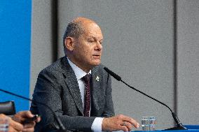 Federal Chancellor Of The Federal Republic Of Germany Olaf Scholz At The European Council