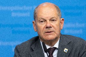 Federal Chancellor Of The Federal Republic Of Germany Olaf Scholz At The European Council