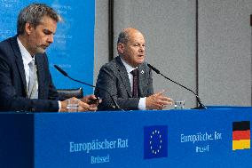 Federal Chancellor Of The Federal Republic Of Germany Olaf Scholz At The European Council