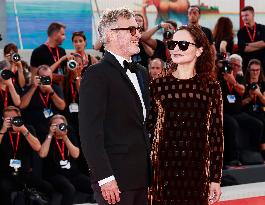 81st Mostra - Joaquin Phoenix And Sister Rain Walk The Red Carpet