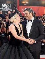 81st Mostra - Lady Gaga And Fiance Walk The Red Carpet