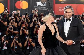 81st Mostra - Lady Gaga And Fiance Walk The Red Carpet