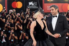 81st Mostra - Lady Gaga And Fiance Walk The Red Carpet