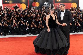 81st Mostra - Lady Gaga And Fiance Walk The Red Carpet