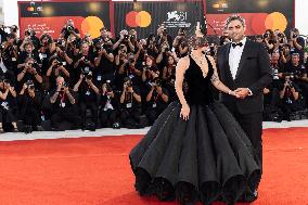 81st Mostra - Lady Gaga And Fiance Walk The Red Carpet